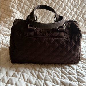 RETIRED Vera Bradley Quilted Cargo Satchel Espresso 🤩~Great Condition